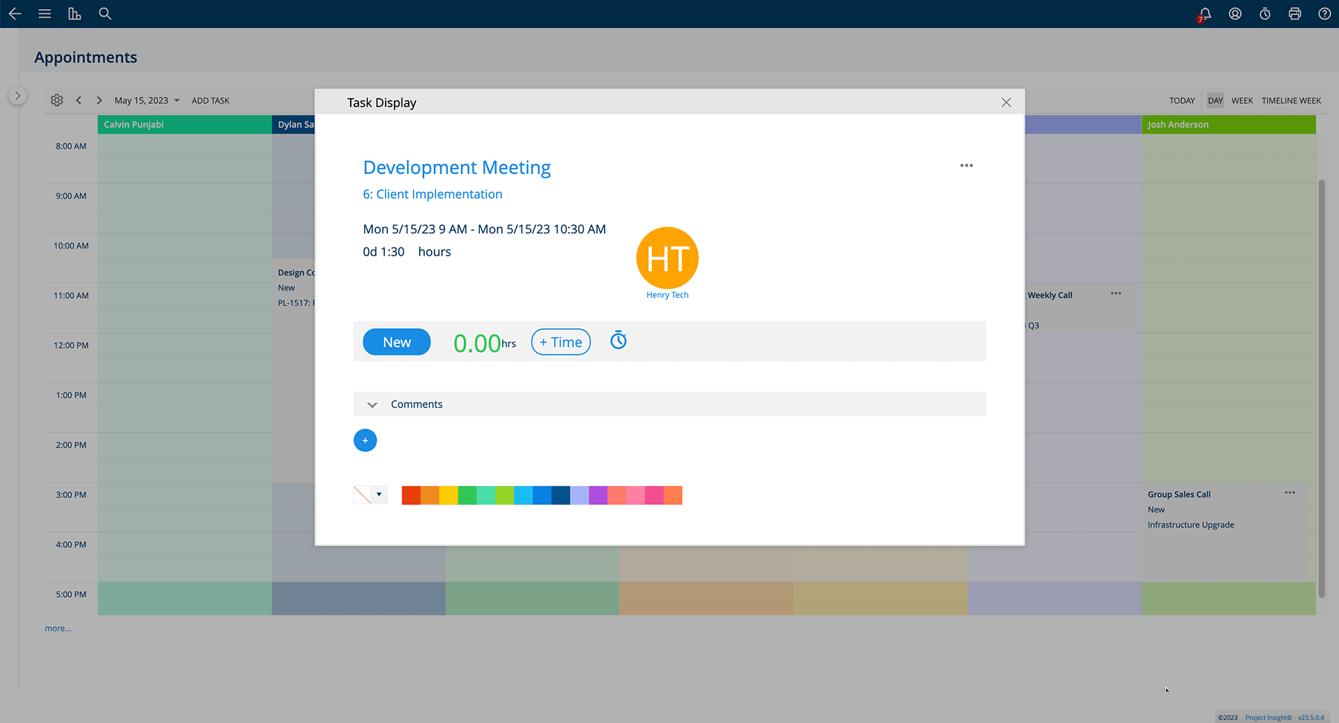 Appointment Calendar Task