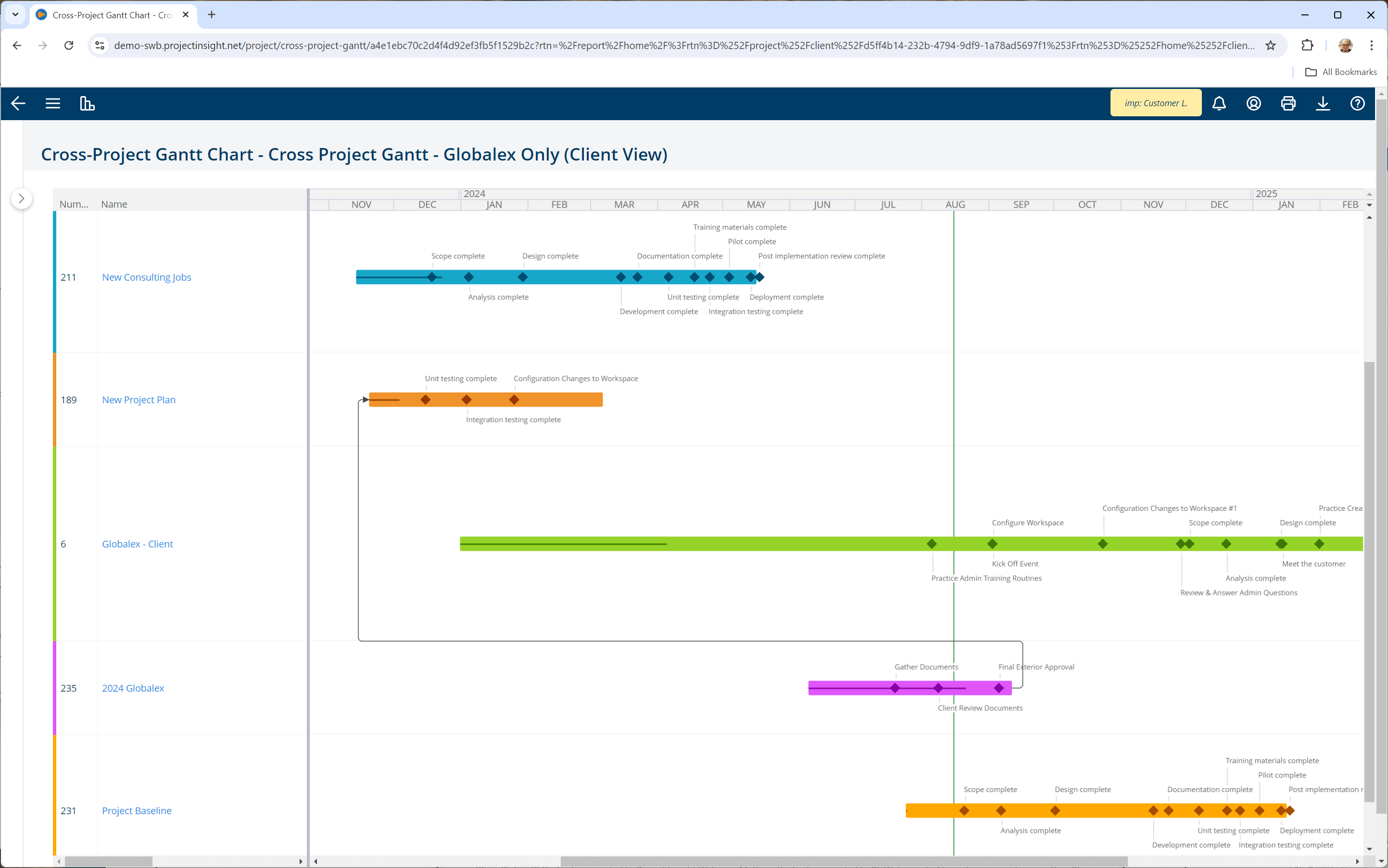 Build client trust with Project Insight's Client View feature