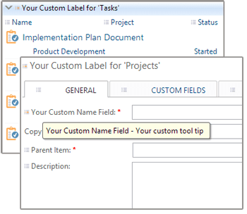 Relabel Data Fields