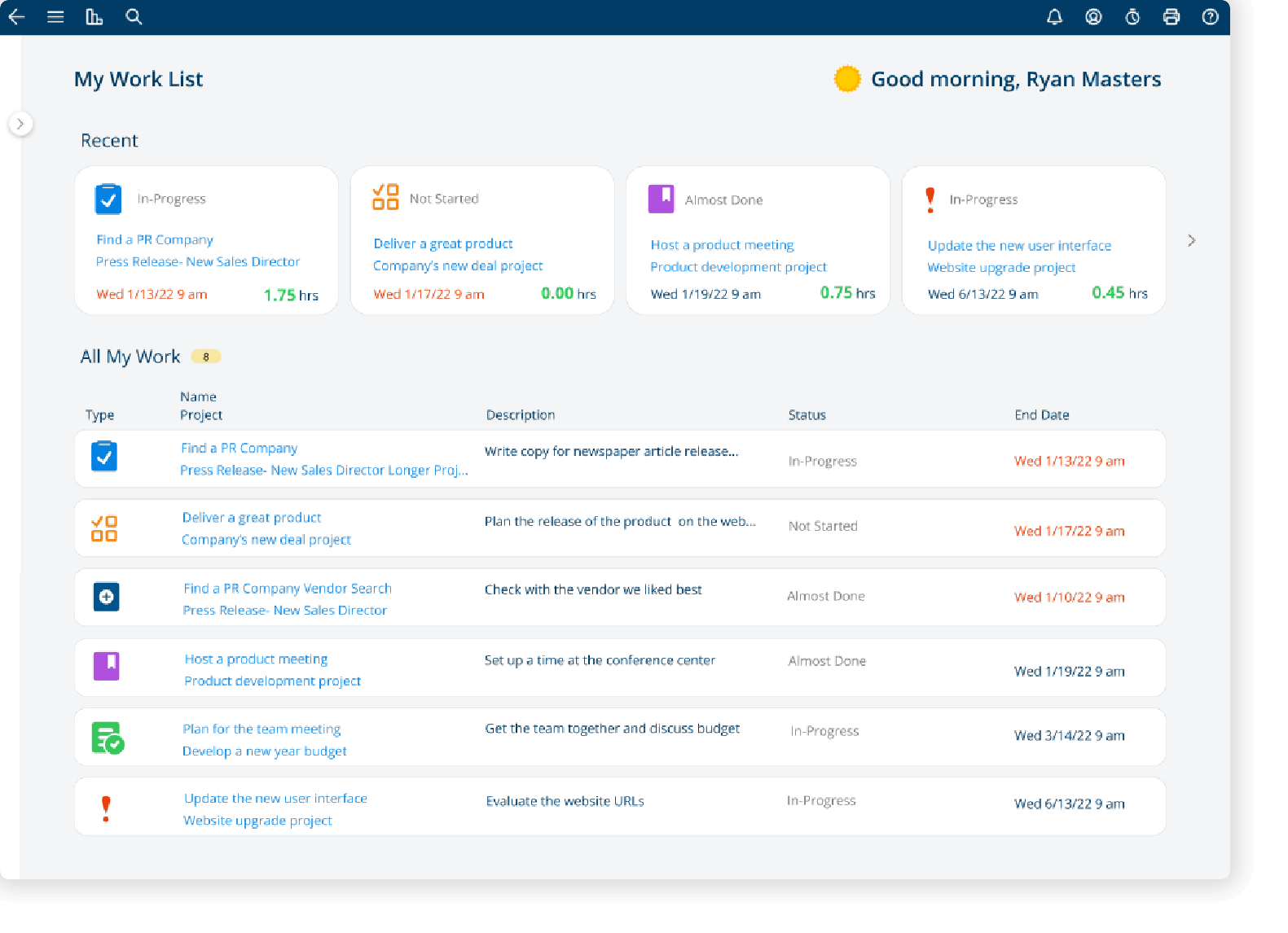 Personalized Worklist