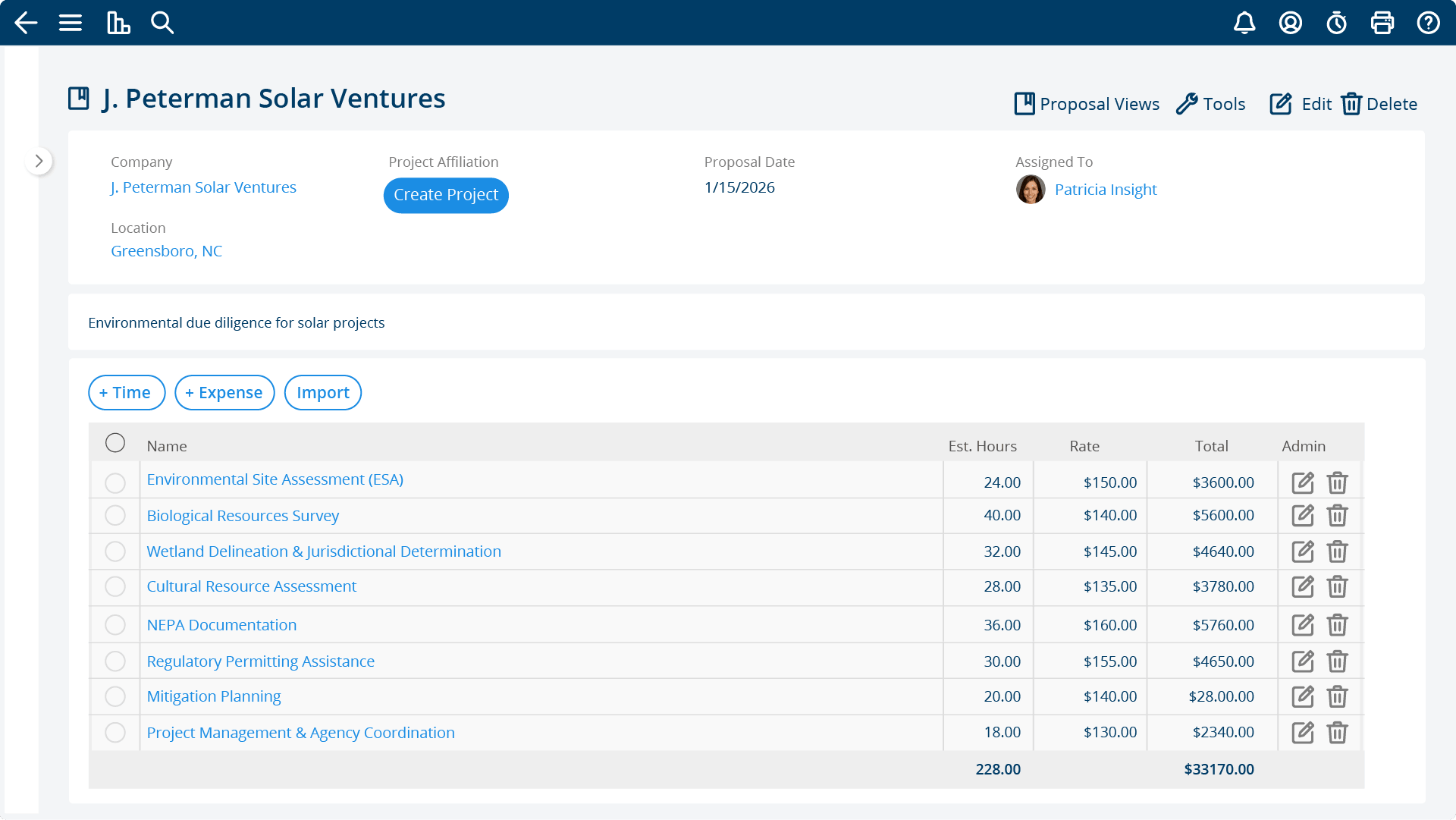 Project Insight Sell, Work, Bill order-to-cash workflow